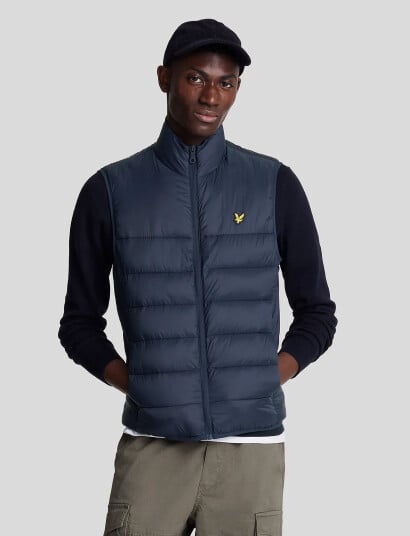 Lyle & Scott Wadded Gilet - Blue - XS Lyle & Scott Wadded Gilet - Blue - XS