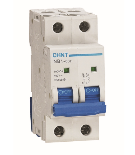 Chint Automatsikring 2-pol 2A C-Kar 10kA Chint Automatsikring 2-pol 2A C-Kar 10kA