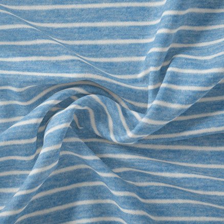 Stoffabrics Â Avalana Jersey Melange Stripe Stoff 160cm Farge 160 50cm