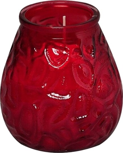 Lysbowle Bolsius 10,5Cm Ø9,5Cm Rød 70 Timer Glas/Paraffin   12 Stk.