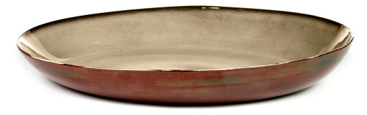 Serax Terres de Rêves serveringsfat 35,5 cm Misty grey-rust