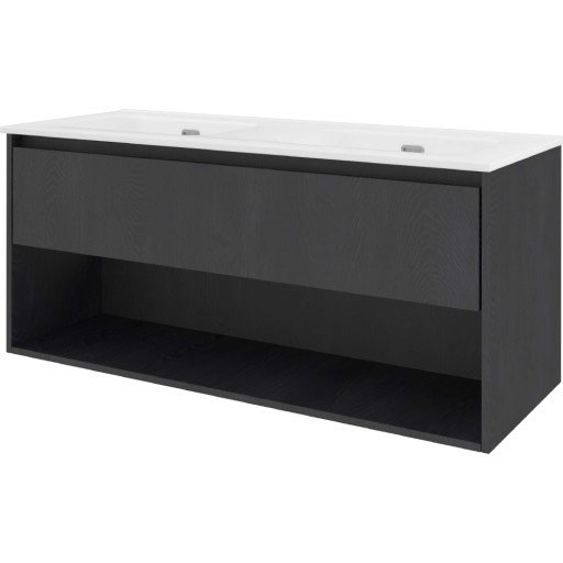 Sanibell Proline møbelpakke 121x46 cm sort eik