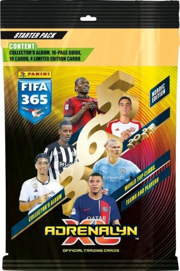 Panini Adrenalyn XL Startpakke 2024 FIFA 365 Nordic Edition