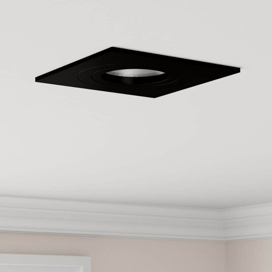 Spotlights Med Søkelys 6 Pcs Svart 9 Xcm Aluminium Spotlights Med Søkelys 6 Pcs Svart 9 Xcm Aluminium