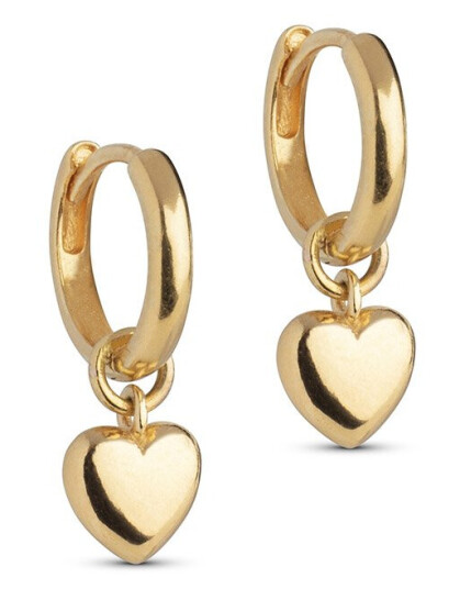 Enamel Amore Øredobber 18 kt. Gullbelagt sølv E376G - Dame - 925 sterling silver Enamel Amore Øredobber 18 kt. Gullbelagt sølv E376G - Dame - 925 sterling silver