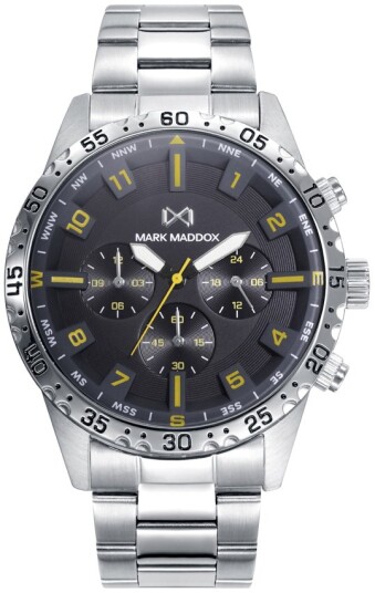 Mark Maddox Herreklokke HM0135 54 Classic Stål Ø44 mm