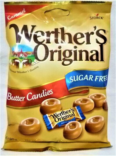 Werther`s Butter Candies 65gram pose - Sukkerfritt Werther`s Butter Candies 65gram pose - Sukkerfritt