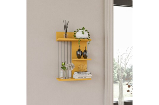 Vegghylle Jaennis 40x19 cm Gul