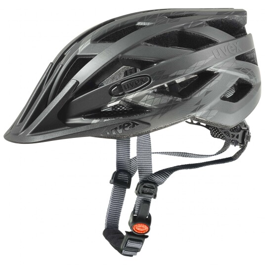 Uvex i vo cc Sykkelhjelm Black Smoke Matt 52 57cm