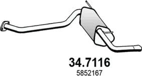 Bakre eksospotte ASSO 34.7116 Bakre eksospotte ASSO 34.7116