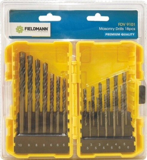 Wiertlo Fieldmann Borsett Til Betong Fieldmann Fdv9101 18 Deler Wiertlo Fieldmann Borsett Til Betong Fieldmann Fdv9101 18 Deler