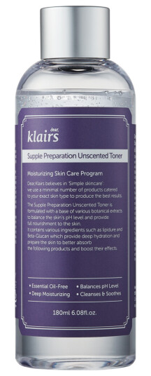Klairs Supple Preparation Unscented Toner 180 ml