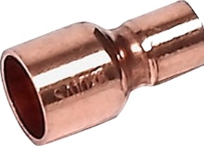 Reduktionsstk. 22-18Mm Glat Ende Og Muffe Lodde