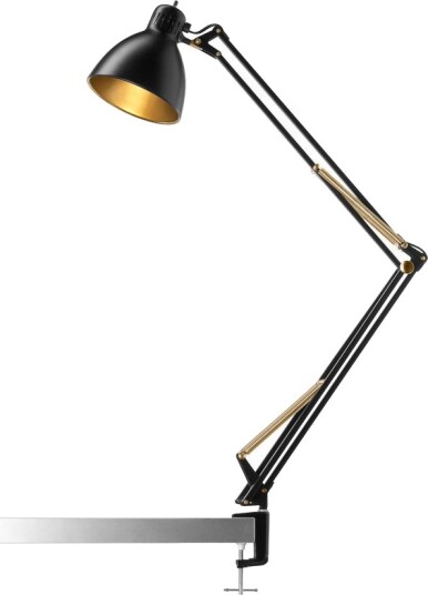 Nordic Living Archi T2 Bordlampe Svart/Gull Nordic Living Archi T2 Bordlampe Svart/Gull