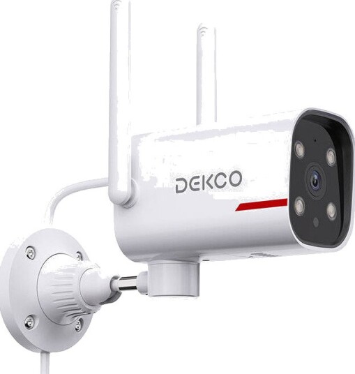 Dekco Utendørs Wifi Overvåkningskamera DC4L 2k Qhd 270° Dekning IP65