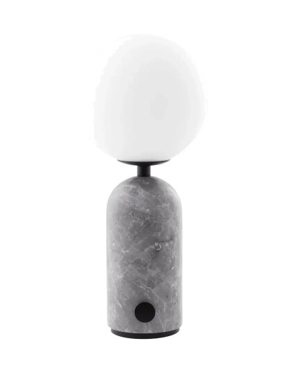 Globen Lighting Portable Table Lamp Torrano Grey Marble Grey 12X12X28CM