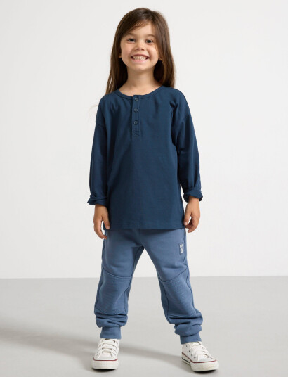 Lindex Trousers Essential Knee Blue 92