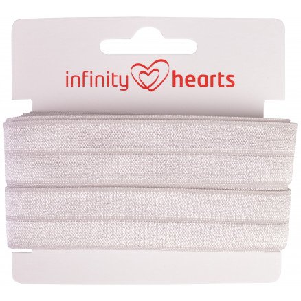 Infinity Hearts Foldestrikk 20mm 007 Lysegrå 5m