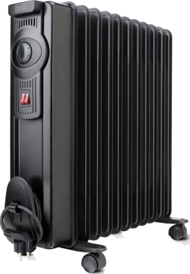 BLACK+DECKER Oil Heater 2000W Svart BLACK+DECKER Oil Heater 2000W Svart