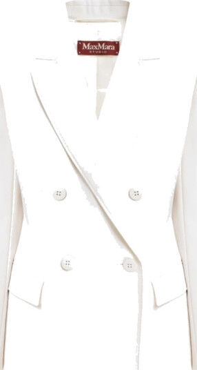 Max Mara Studio Dame Jakker Hvit 2XL,