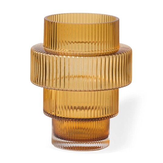 POLSPOTTEN Steps lyslykt Ø 12 cm Ochre POLSPOTTEN Steps lyslykt Ø 12 cm Ochre
