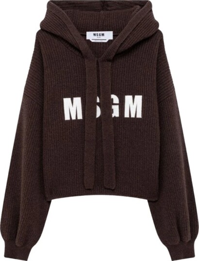 Msgm Dame Gensere & Hettegensere Brun S,