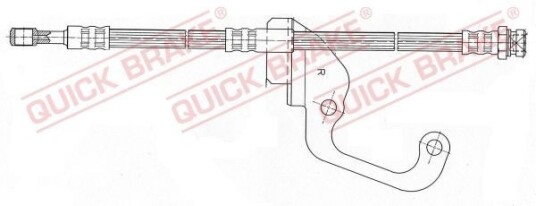 Bremseslange QUICK BRAKE 59.921 Bremseslange QUICK BRAKE 59.921