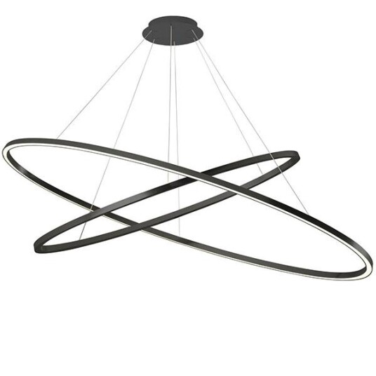 Nemo Ellisse Double Mega Taklampe Sort/ Hvit 2700K Nemo Ellisse Double Mega Taklampe Sort/ Hvit 2700K