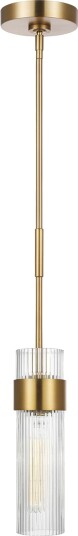 Geneva Medium Pendant Brass