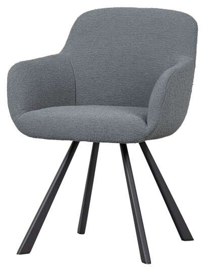 Woood Juno Spisebordsstol - Sea breeze bouclé Unoliving 1710639-02-0 1709645-02-0