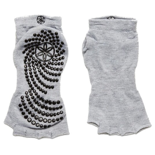 Gaiam Toeless Grippy Socks Indigo/Black 2-Pack Gaiam Toeless Grippy Socks Indigo/Black 2-Pack