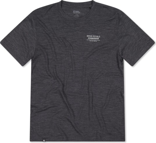 Mons Royale Men"s Zephyr Merino Tencel T Shirt Smoke XL Mons Royale Men"s Zephyr Merino Tencel T Shirt Smoke XL