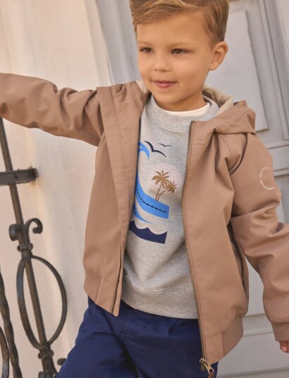 En Fant Bomber Jacket Brown 140