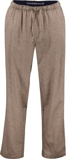 Lindbergh Soft Cotton Pyjama Pants MID BROWN MEL S