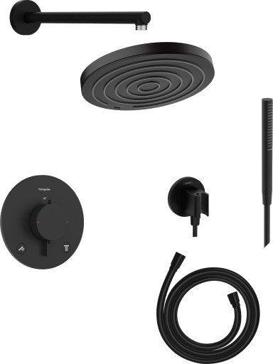 Hansgrohe Ecostat Comfort S Pulsify S Dusjsett Matt Sort