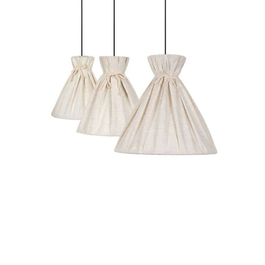 Envostar - Lola 3 Pendel Ecru/Beige/Black