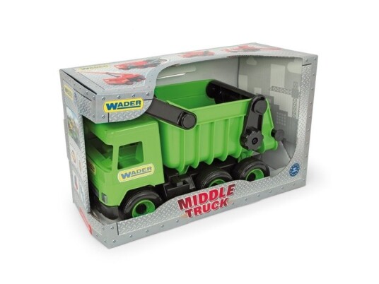Tigres 32101 Middle Truck Tip-Lorry In Cardboard Box Colour-Green One Size