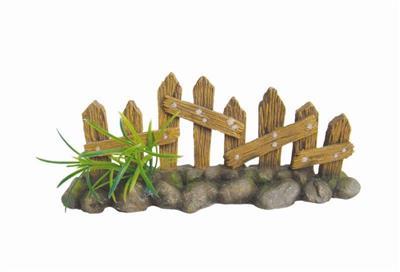 Akvariedekorasjon Plankerekkverk 24Cm