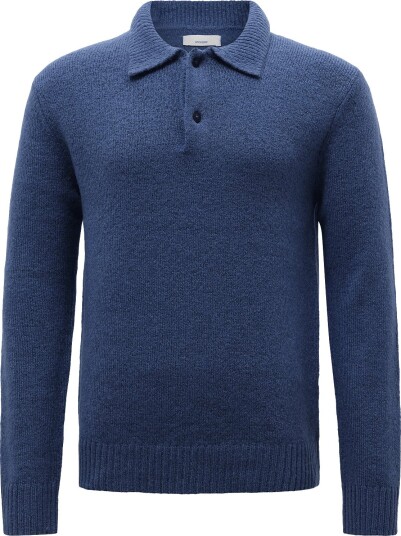 Annarr Anrlarry Ls Knit Ombre Polo LIGHT BLUE S Annarr Anrlarry Ls Knit Ombre Polo LIGHT BLUE S
