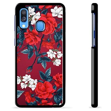 Samsung Galaxy A40 Beskyttelsesdeksel Vintage Blomster