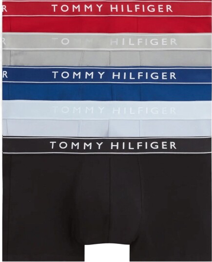 Tommy Hilfiger 5P Trunk SKY BLU MED RED OP BLU BLK ANTI SLV M Tommy Hilfiger 5P Trunk SKY BLU MED RED OP BLU BLK ANTI SLV M