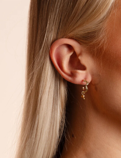 SNÖ of Sweden Cat Pendant Oval Ear G/Brown Onesize Gold ONE SIZE SNÖ of Sweden Cat Pendant Oval Ear G/Brown Onesize Gold ONE SIZE