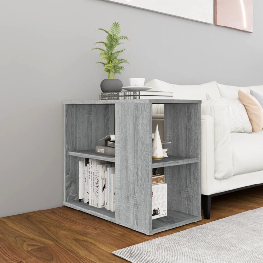 vidaXL Sideskap grå sonoma 60x30x50 cm konstruert tre vidaXL Sideskap grå sonoma 60x30x50 cm konstruert tre