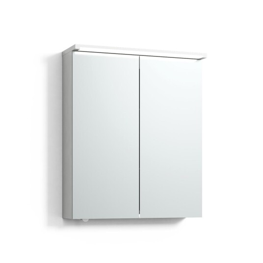 Svedbergs Skuru Speilskap med Servantlys 60cm / Hvit Matt Ja
