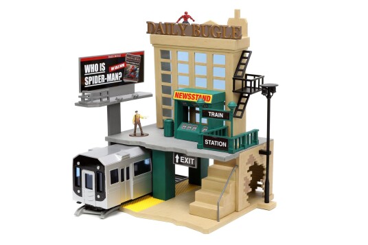 Jada Marvel Spider-Man NYC Deluxe Nano Scene Figurer Lekesett Jada Marvel Spider-Man NYC Deluxe Nano Scene Figurer Lekesett