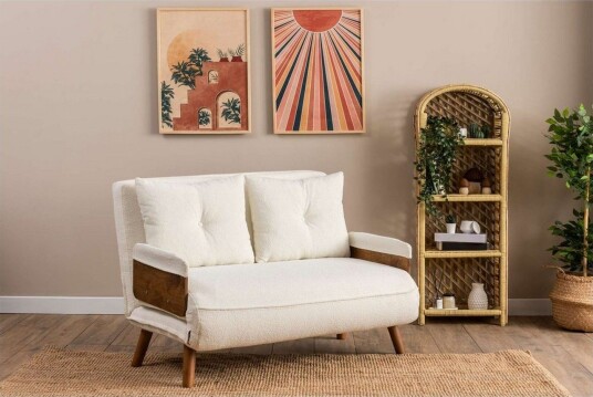 Canelo Sovesofa 2 sits Hvit