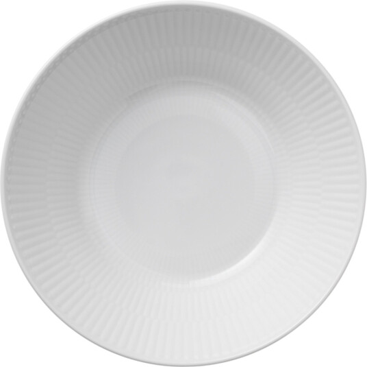 Royal Copenhagen White Fluted dyp tallerken 2 Diameter 17 cm