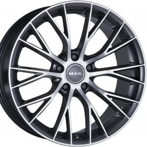 MAK Munchen Gunmetal Machined Face 8.5x20 5/108 ET42 B63.4 MAK Munchen Gunmetal Machined Face 8.5x20 5/108 ET42 B63.4