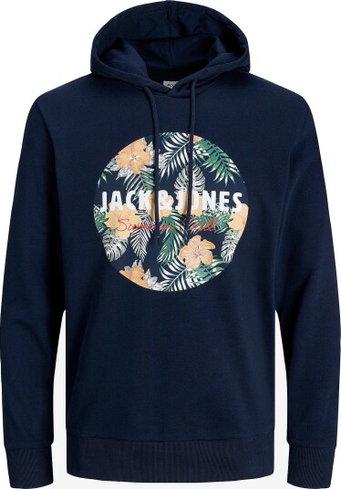 Jack & Jones - Hettegenser jjChill Shape Sweat Hood - Blå