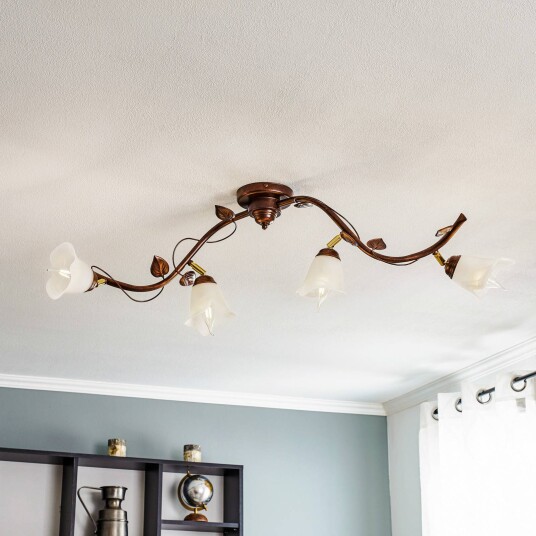 Lamkur Siena taklampe florentiner-stil buet 4 lk